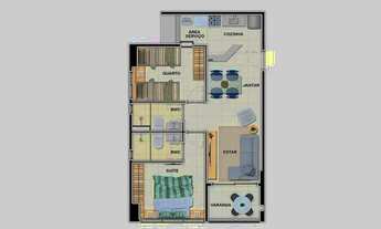 Imagem 3: Apartamento para venda tem 35 metros quadrados com 1 quarto em Pina - Recife - PE