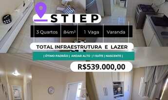 Imagem: Baixou, 3/4, 84m², Nascente, andar alto