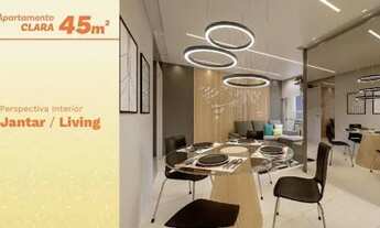 Imagem 2: Apartamento novo com 2 dormitórios, entrega em janeiro 2024, à venda, 45 m² por R$ 266.000