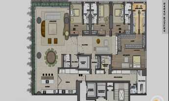 Imagem 3: Apartamento mobiliado com 4 quartos