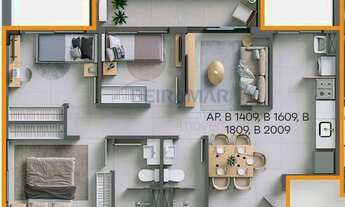 Imagem 2: Apartamento à venda, 3 quartos, 1 suíte, 2 vagas, Norte (Águas Claras) - Brasília/DF