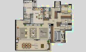 Imagem 6: Lançamento apartamento novo alto padrao para venda no charmoso Alto do Ipe, Ed Cedro da Pe