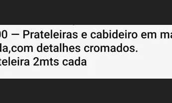 Imagem 4: PRATILEIRAS E CABIDEIRAS