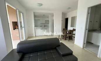 Imagem 3: Apartamento com 1 dormitório para alugar, 62 m² por R$ 4.624,08/mês - Alphaville - Barueri