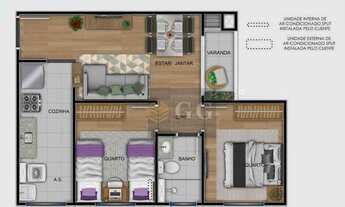 Imagem 7: Apartamento com 2 dormitórios à venda, 44 m² por R$ 245.900,00 - Costa e Silva - Porto Ale