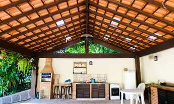 Imagem: Casa com lareira na serra, local lindo e