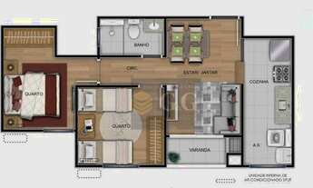 Imagem 5: Apartamento com 2 dormitórios à venda, 44 m² por R$ 245.900,00 - Costa e Silva - Porto Ale