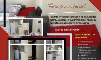 Imagem: Quarto Mobiliado em Palmas Aluguel por diárias