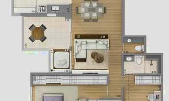 Imagem 2: Apartamento com 2 suítes e 2 vagas e Grande Varanda Gourmet perto do Metrô Santa Cruz