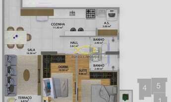 Imagem 7: Apartamento com 2 dorms, Boqueirão, Praia Grande - R$ 596 mil, Cod