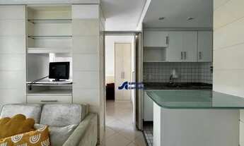 Imagem 7: Apartamento mobiliado 01 dormitório 01 vaga 28 m2 ar condicionado lazer terraço próximo PU