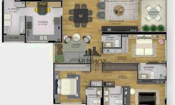 Imagem 2: Apartamento com 3 dormitórios à venda, 151 m² por R$ 1.442.262,00 - Centro - Curitiba/PR