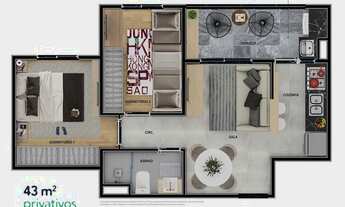 Imagem 5: Apartamento com 2 quartos, vaga e lazer na Granja Viana - Cotia - SP