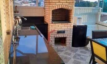 Imagem 2: Cobertura com 3 dormitórios à venda, 108 m² por R$ 495.000,00 - Vila Linda - Santo André/S