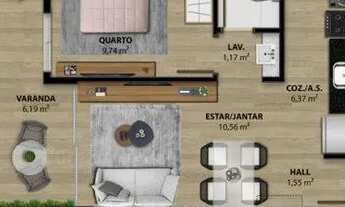 Imagem 2: Apartamento 1 quarto em Jardim Camburi