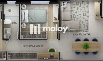 Imagem 5: Apartamento para Venda em Cascavel, Coqueiral, 2 dormitórios, 1 suíte, 1 banheiro, 1 vaga