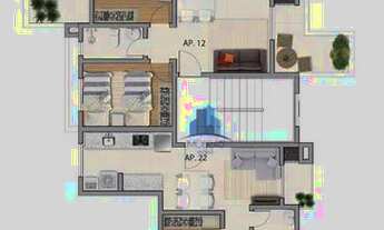 Imagem 4: Apartamento com 2 dormitórios à venda, 46 m² por R$ 208.900,00 - Afonso Pena - São José do