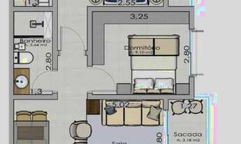 Imagem 6: APTOS 1 DORM E 2 DORM. A POUQUÍSSIMOS METROS DA UFSM !