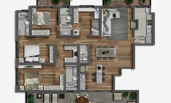 Imagem 6: Apartamento para Venda em Porto Alegre, Tristeza, 4 dormitórios, 4 suítes, 1 banheiro, 2 v