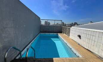 Imagem 2: Cobertura com 4 quartos com piscina e churrasqueira à venda na Aparecida em Santos