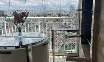 Imagem 4: Apartamento com 2 quartos e varanda gourmet mobiliado