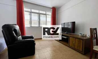 Imagem 1: Apartamento com 1 dormitório para alugar, 50 m² por R$ 2.600,00/mês - Embaré - Santos/SP