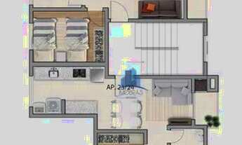 Imagem 3: Apartamento com 2 dormitórios à venda, 46 m² por R$ 208.900,00 - Afonso Pena - São José do