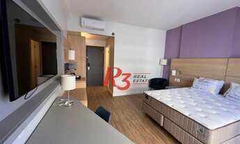 Imagem 4: Flat com 1 dormitório à venda, 36 m² por R$ 583.000,00 - Gonzaga - Santos/SP