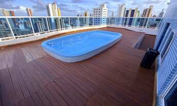 Imagem 3: Alugo apartamento próximo ao Manaíra Shopping, 130m2 17º andar, 3 quartos mais DCE