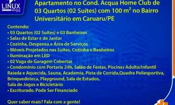Imagem 2: Apartamento no Cond. Acqua Home Club em Caruaru/PE à Venda (AP1416-DV