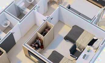 Imagem 3: Apartamento com 2 quartos e varanda no centro do Eusébio