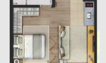 Imagem 2: Apartamento com 1 dormitório à venda, 28 m² por R$ 360.000,00 - República - São Paulo/SP