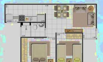 Imagem 4: Transferencia Viver Taruma ,2 dormitorios, aceita contrato de gaveta