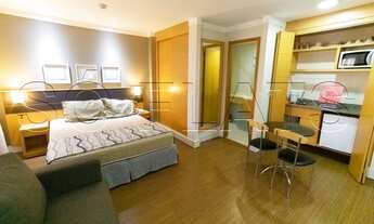 Imagem 2: Flat Transamerica Jardins para locação com 43m² contendo 2 dormitório e 1 vaga de garagem