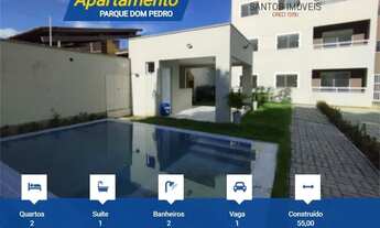 Imagem 5: SI: Apartamento em condomínio fechado com piscina, 2 quartos, 2 banheiros, próx ao CETEN d