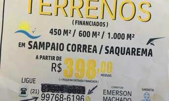 Imagem 2: TERRENOS Financiados em Saquarema, no Bairro Sampaio Correia de 450 m2 e 600 m2