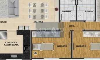 Imagem 2: Cobertura à venda, 3 quartos, 1 suíte, 3 vagas, Minas Brasil - Belo Horizonte/MG