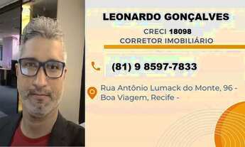 Imagem 6: Oka Beach Residence Beira Mar de Muro Alto /Flat 2 quartos/Frente Piscina/CORRETOR(81)9 85