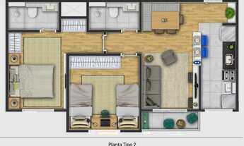 Imagem 6: Apto 55m² 2 Dorm lazer completo em Poá-Lançamento