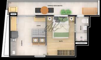 Imagem 5: Apartamento Studio , a venda ,18,35 m2 , por R$ 224.000,00