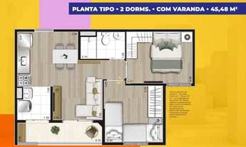 Imagem 2: Apartamento à venda, 45 m² por R$ 250.000,00 - Vila Quitaúna - Osasco/SP