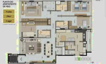 Imagem 2: Urgente -Visite hoje 04 suítes c/ 194 metros e elevador exclusivo - Escritura imediata
