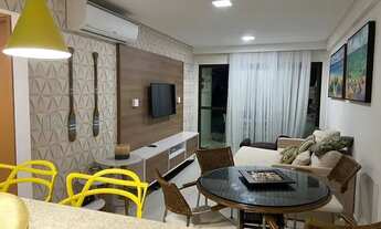 Imagem 2: Flat no polinesia em muro alto com 73m2 com 2 quartos e 1 suíte mobiliado