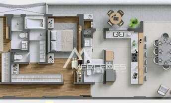 Imagem 3: Apartamento com 3 dormitórios à venda, 175 m² por R$ 2.629.630,00 - Praia Brava - Itajaí/S