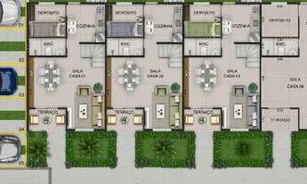 Imagem 7: CASAS DUPLEX 80M² C\ 03 QUARTOS ENTREGUE NO PORCELANATO !