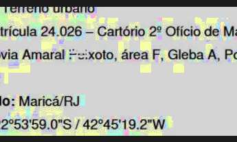 Imagem: Maricá/RJ - área f