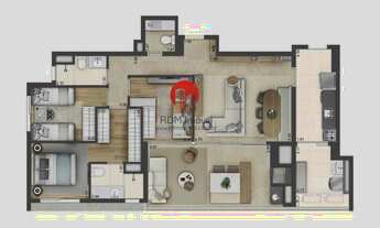 Imagem 7: Apartamento para Venda em São Paulo, Campo Belo, 3 dormitórios, 1 suíte, 3 banheiros, 2 va