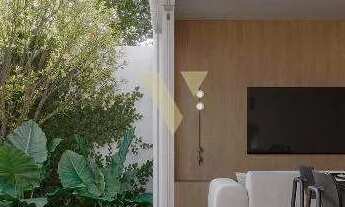 Imagem: Casa em condomínio, em construção, com