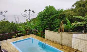 Imagem 2: Linda casa com vista para o mar com piscina área gurmer churrasqueira fogão a lenha