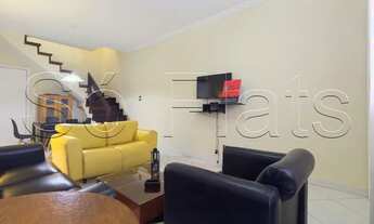 Imagem 2: Flat na cobertura com 2 dormitórios e 1 vaga de garagem, finamente decorado no centro de A